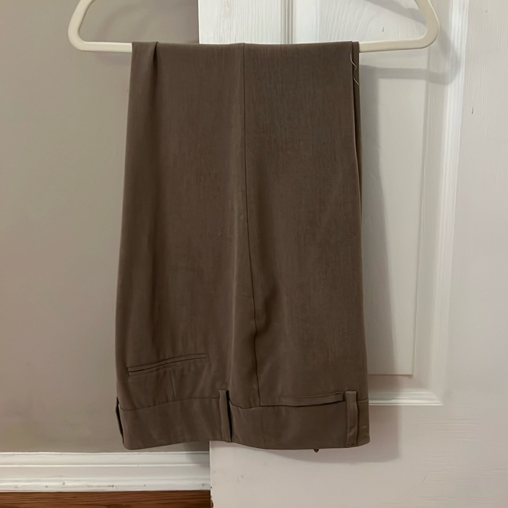 AB Studio Dress Pants, Size 12, Hazel Tan Color, comfort waist